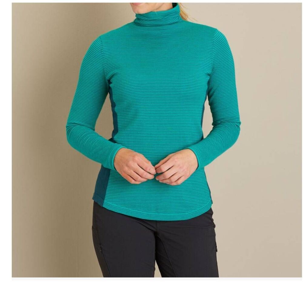 Duluth Trading size XXL Women's S'no Sweat Turtleneck Sweater Teal